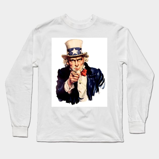 uncle sam Long Sleeve T-Shirt by dongila5